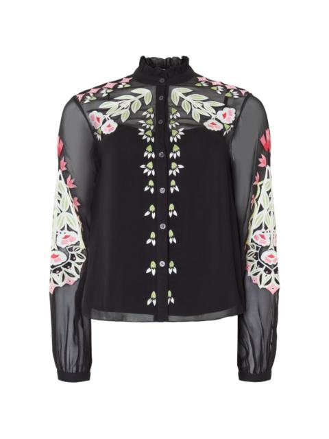 Temperley London Rosalba floral-embroidered shirt