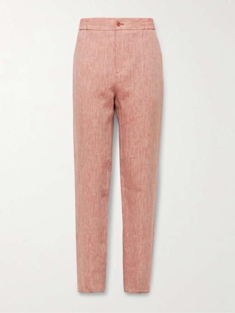 Straight-Leg Linen Suit Trousers