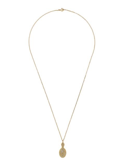 Yvonne Léon 9K and 18K Gold Pretty Mirror Pendant gold