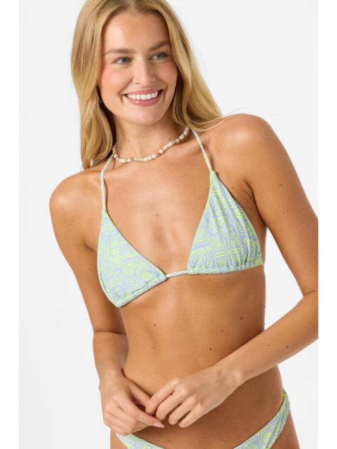 O'Neill Aria Doodle Tile Venice Tri Triangle Top