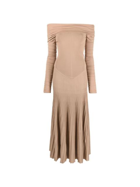 KHAITE Rebecca off-shoulder dress