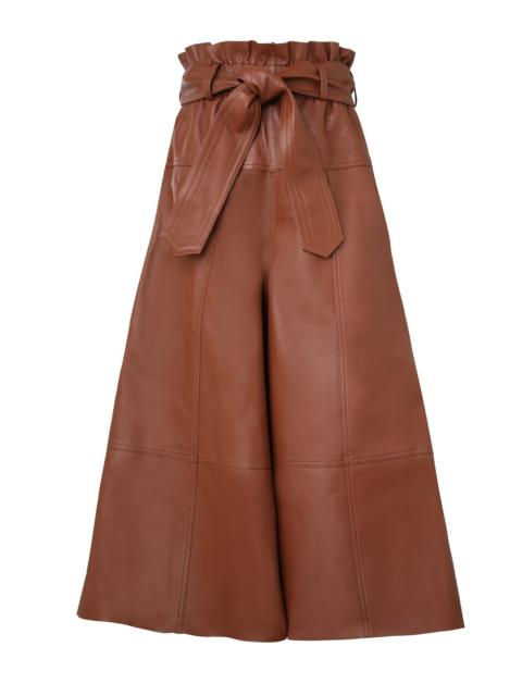 NATURA LEATHER CROPPED PANT