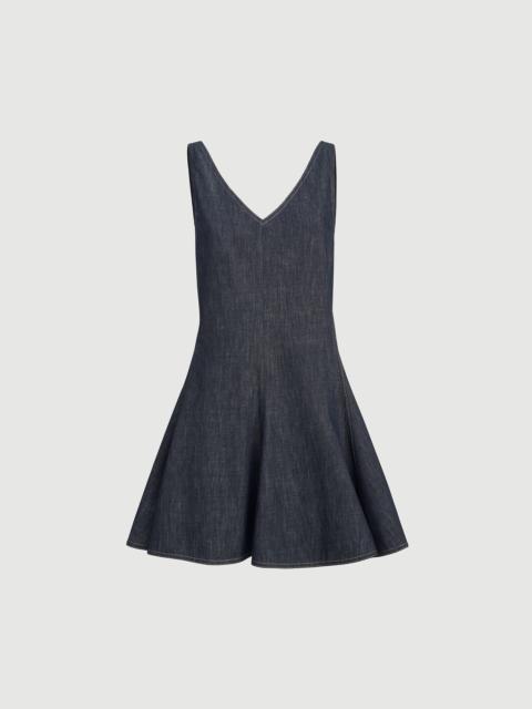 Brunello Cucinelli Cotton denim-effect twill mini dress
