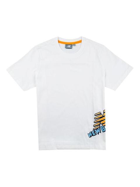 New Balance (WMNS) New Balance Side Creative Logo Casual Short Sleeve White NEA23022-IV