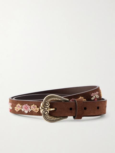 Etro Beaded Suede Belt
