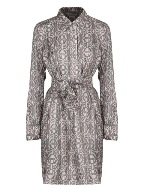 Max Mara Grembo monogram printed mini shirt dress