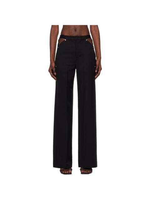 Dion Lee Black Pierced Stud Trousers