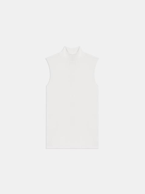 Theory Sleeveless Turtleneck Sweater in Ribbed Viscose