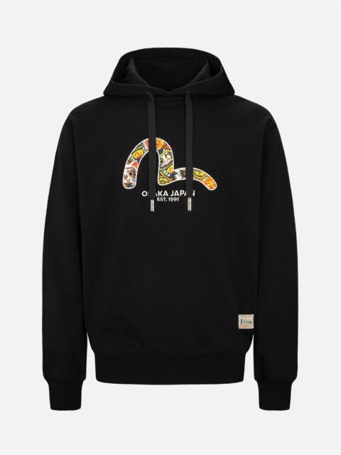 EVISU EVISU SQUAD SEAGULL PRINT HOODED SWEATSHIRT
