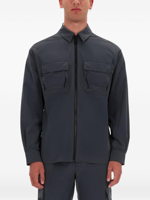 VERSACE JEANS COUTURE zip pocket overshirt