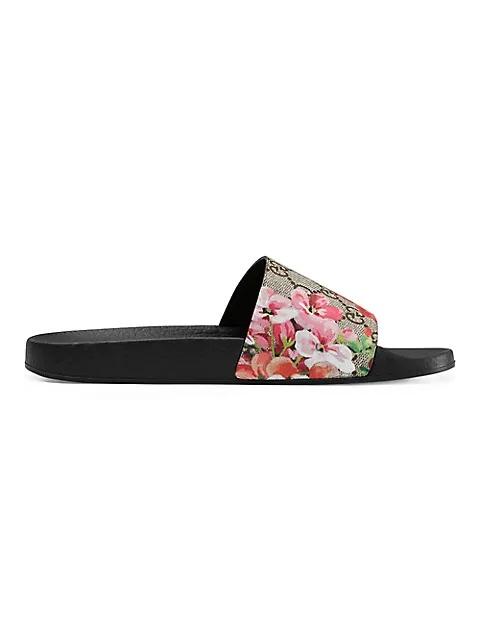 GUCCI GG Blooms Supreme Slide Sandals