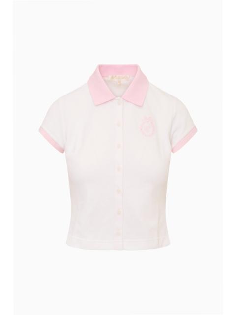 LoveShackFancy Finlynn Tennis Polo