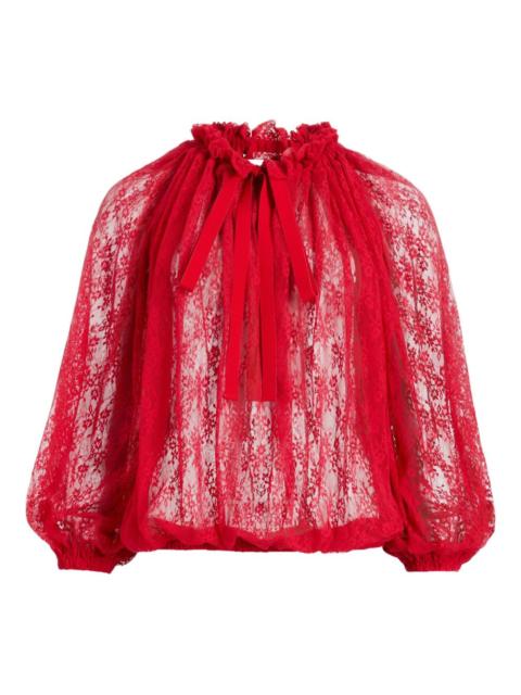 PATOU lace drawstring top
