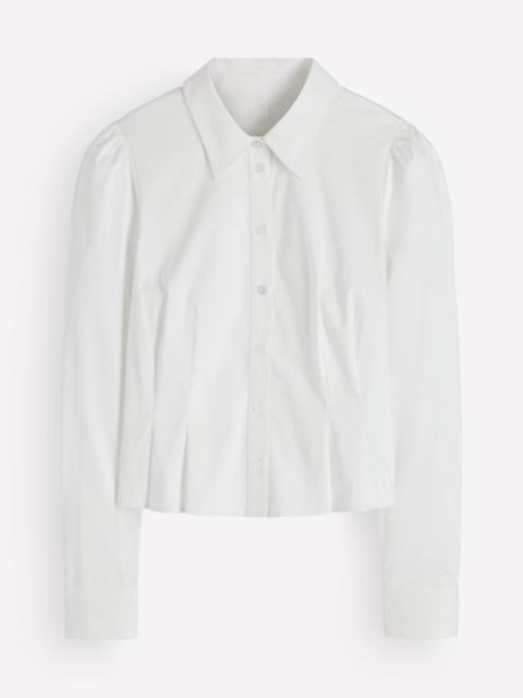 BODEN Julia Darted Cotton Shirt-White