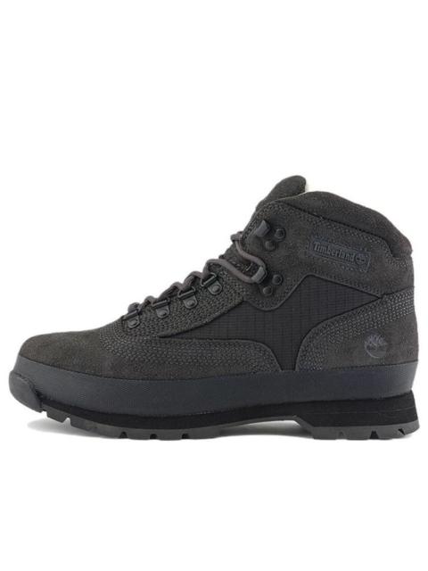 Timberland Timberland x 화이트 산악 Euro Hiker 부츠 '블랙 스웨드'A6DHS