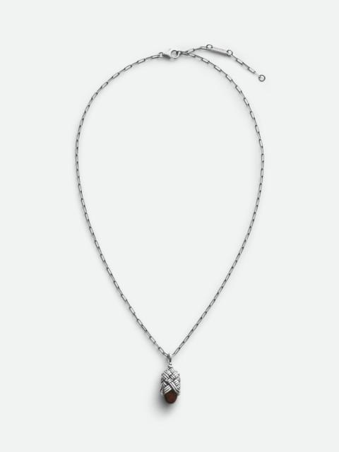 Bottega Veneta Intreccio Pendant Necklace