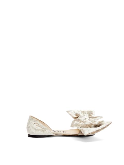 Loewe Toy D'Orsay flat in crushed velvet