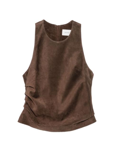 armarium Pernilla ruched suede top