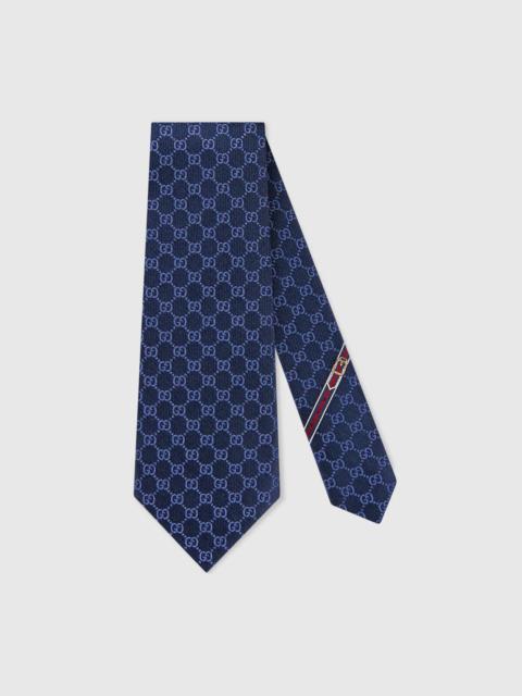 GG pattern silk tie