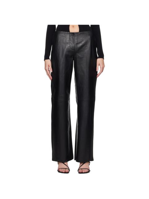 CHRISTOPHER ESBER Black Redux Leather Trousers
