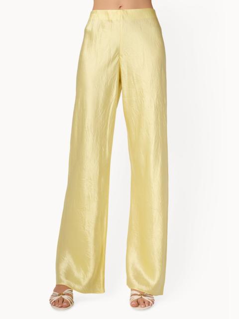 CAMI NYC BRISTOL MID RISE CRINKLE ACETATE PANT BUTTERCUP