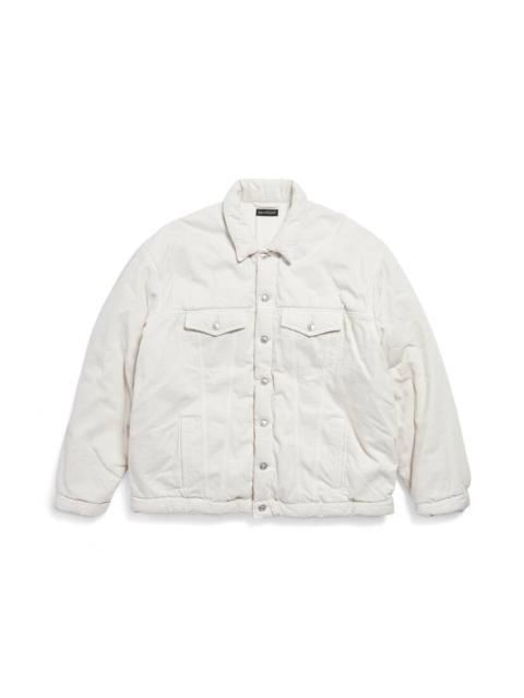 Men's Padded Jacket in White