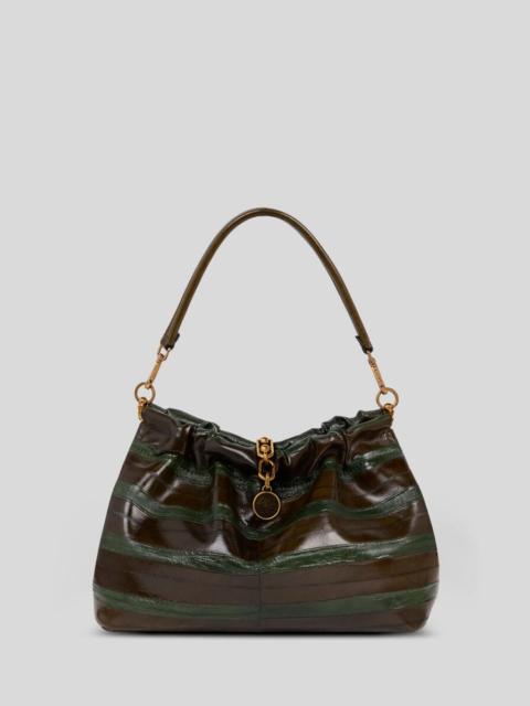 Etro MEDIUM VELA BLOSSOM BAG IN FADED EEL LEATHER