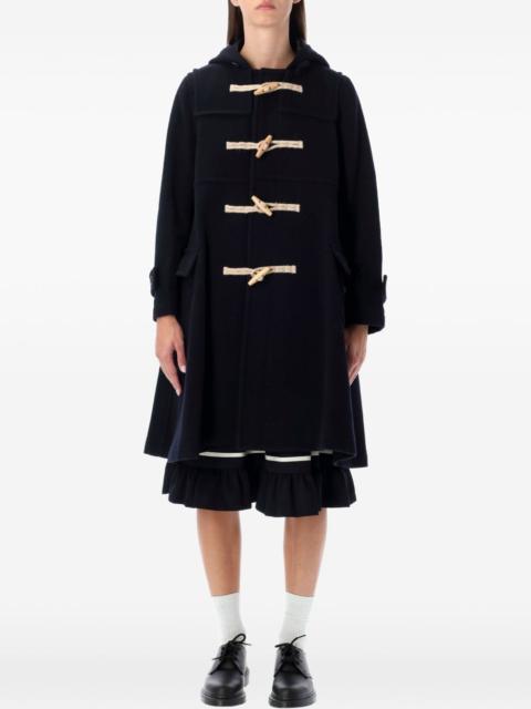 Comme des Garçons GIRL hooded toggle-fastening coat