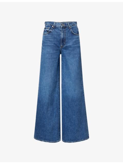 TWP Tall Tiny Dancer Wide-Leg Denim Jeans