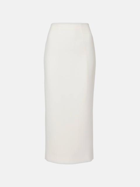 ROLAND MOURET Crêpe pencil skirt