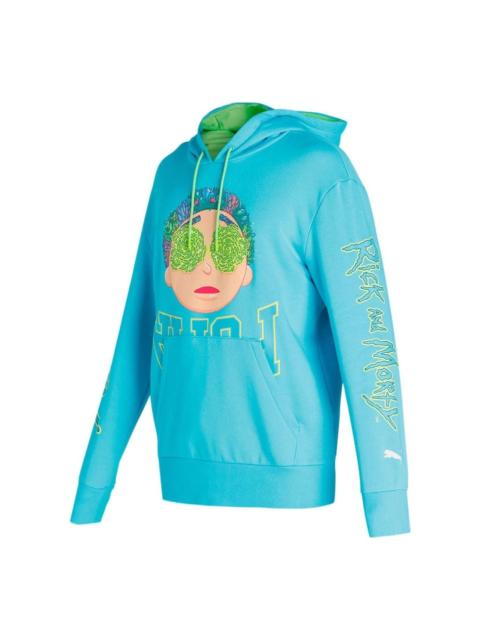 PUMA PUMA X Rick And Morty Basketball Hoodie 'Blue' 535438-01