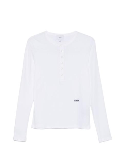 button-up long-sleeve T-shirt