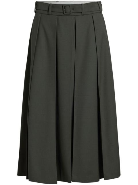 PATOU pleated midi skirt