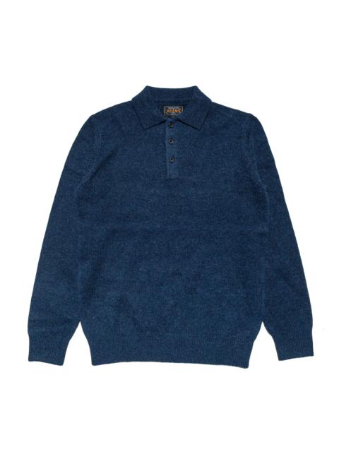 BEAMS PLUS Knit Polo 9G Navy