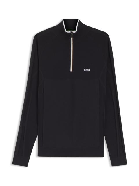BOSS ZIP-NECK SWEATER
