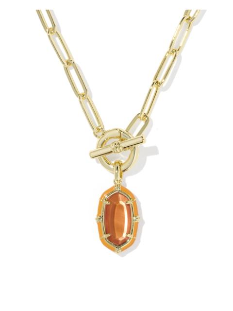 KENDRA SCOTT Elisa Gold Enamel Link and Chain Necklace