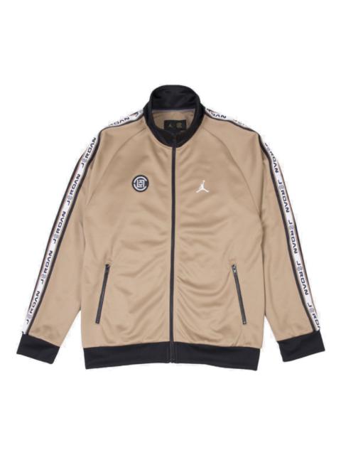 Jordan Air Jordan x CLOT Tricot Jacket Brown Logo 'Brown' AR8401-213