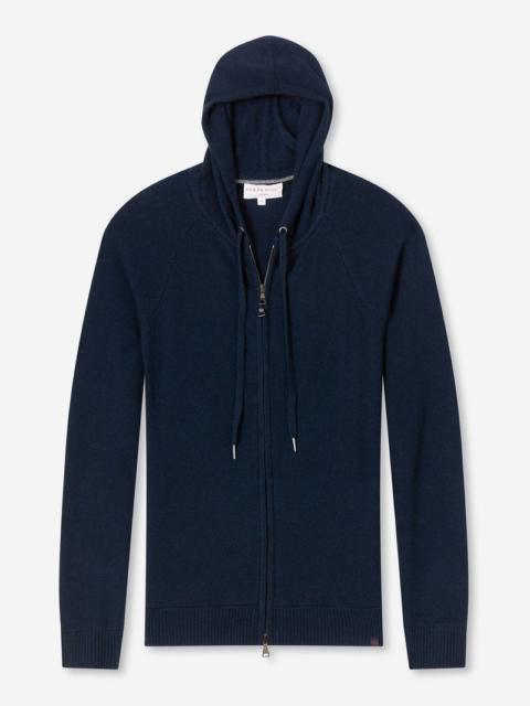 Derek Rose Men's Hoodie Finley Cashmere Midnight