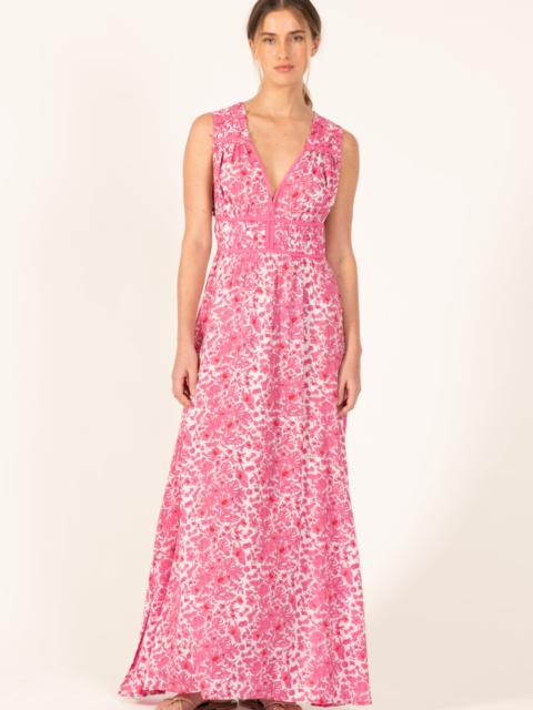 Long Dress Chiara - Pink Aquaflora