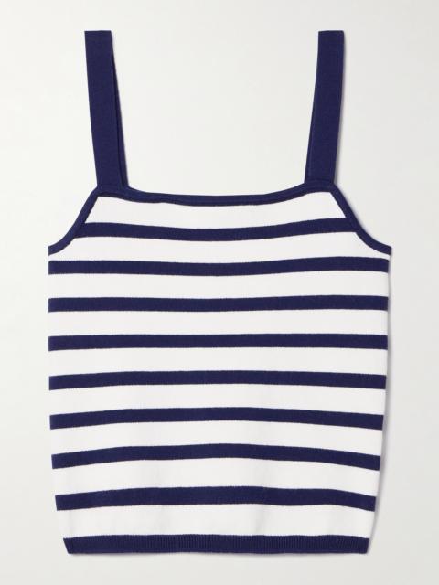 LA LIGNE Striped Cotton-blend Tank