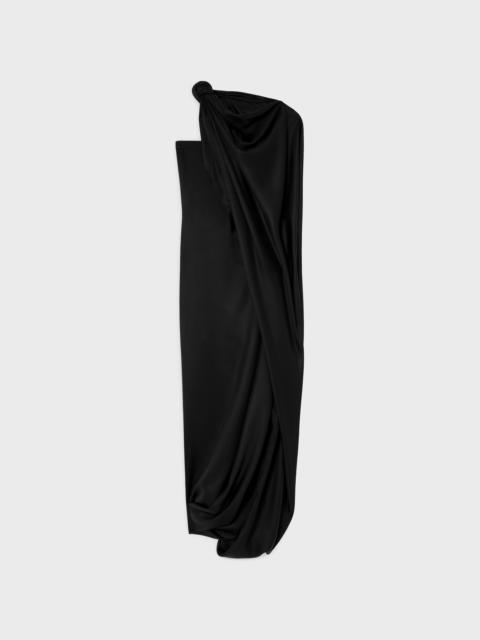 CELINE cape dress IN silk twill