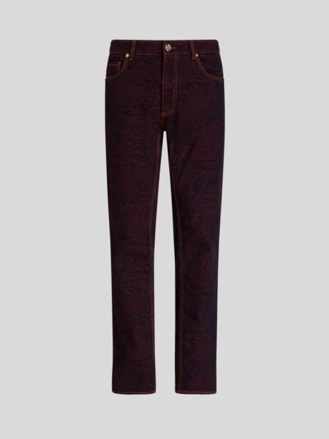 Etro FOLIAGE PAISLEY DENIM JEANS