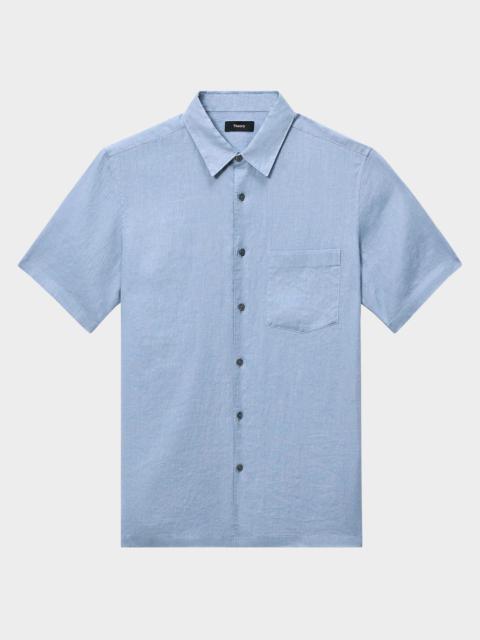 Men's Irving Linen Button-Down Shirt