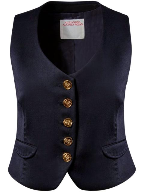 Alejandra Alonso Rojas V-neck wool vest