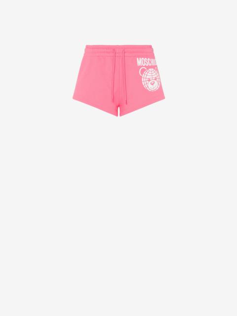 Moschino MOSCHINO TEDDY BEAR ORGANIC FLEECE SHORTS