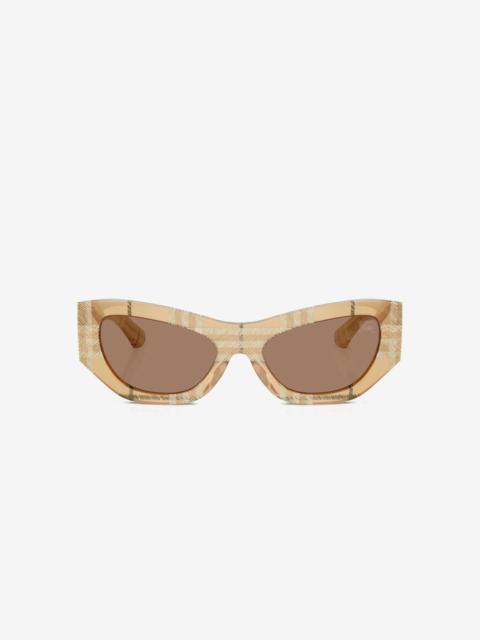 Burberry check-print cat-eye sunglasses