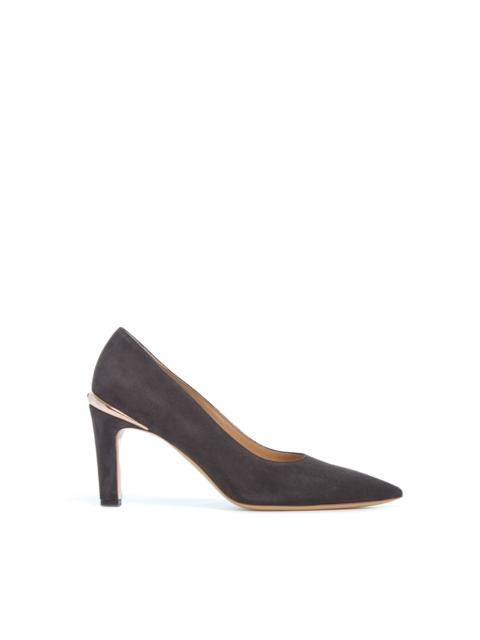 GABRIELA HEARST Edwina High Heel Stiletto Pump in Chocolate Suede