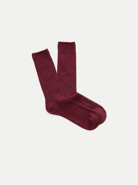 J.CREW Ribbed cotton-blend socks