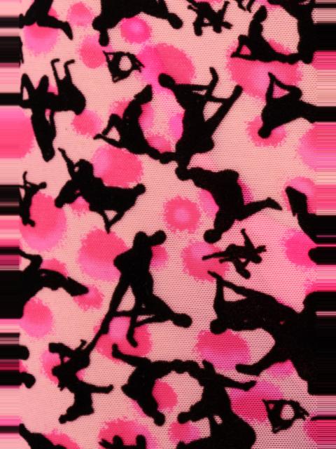 POSTER GIRL KNOCKOUT CAPRIS PINK LEOPARD PRINT