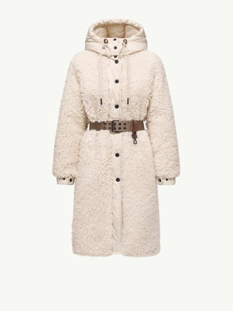Moncler Grenoble Blavet Teddy Hooded Long Down Jacket